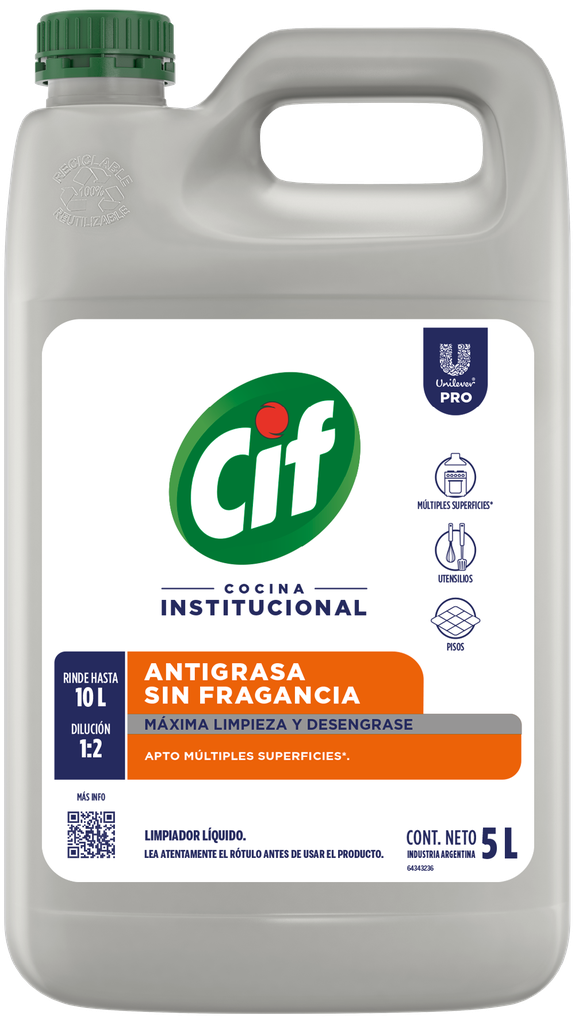 CIF Antigrasa Biodegradable 5L