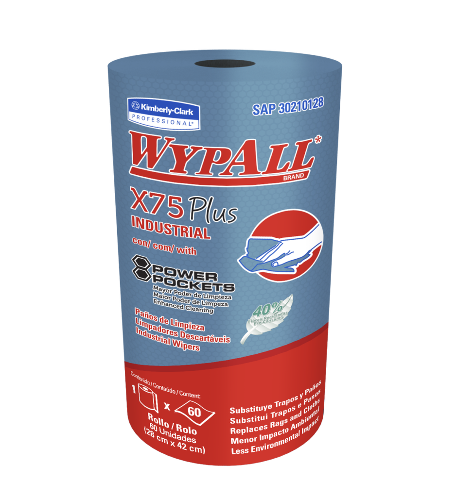 KCP WYPALL X75 rollo 28x42cm 60 paños (30242838)