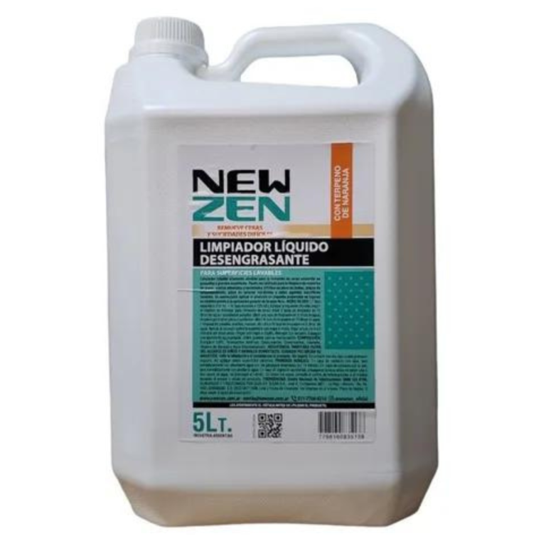 Desengrasante Forte terpeno de naranja 5L NEW ZEN