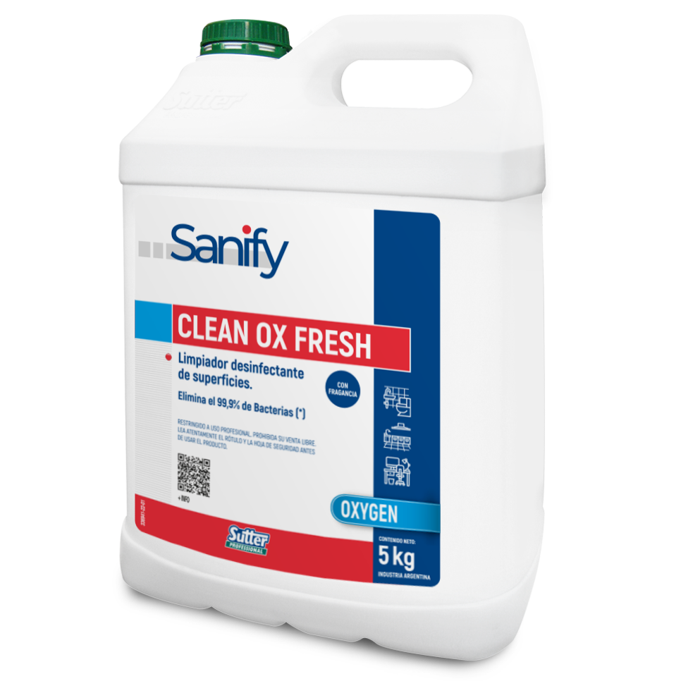 CLEAN OX FRESH 5L desinfectante peroxido multi uso