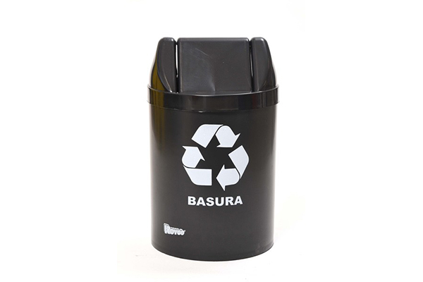 ​CESTO 14L tapa vaiven Negro