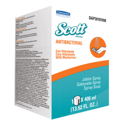 [2189] Jabon Spray Antibacterial Scott Pure pouch 400cc (30223371)
