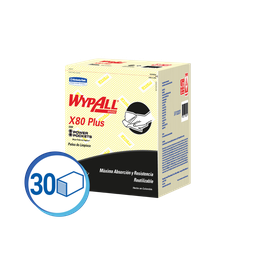 [2196] KCP Paños WYPALL X80 Amarillo 30u (30228270)