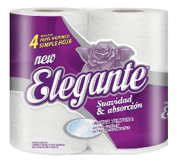 [2406] ​PAPEL HIGIENICO ELEGANTE SH 4x30m (900)