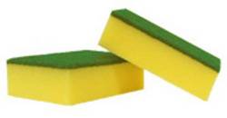 Esponja economica verde/amarilla