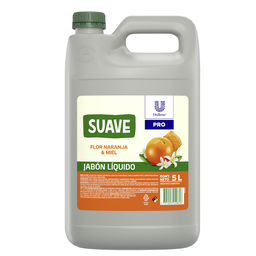 [3234] ​​SUAVE Jabon liquido Flor Naranja y Miel 5L