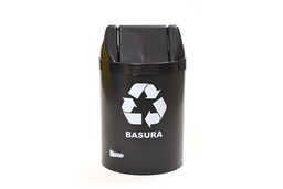 [3289] ​CESTO 14L tapa vaiven Negro