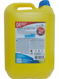 Cloro liquido (100gr/L) 5L DOMITEC