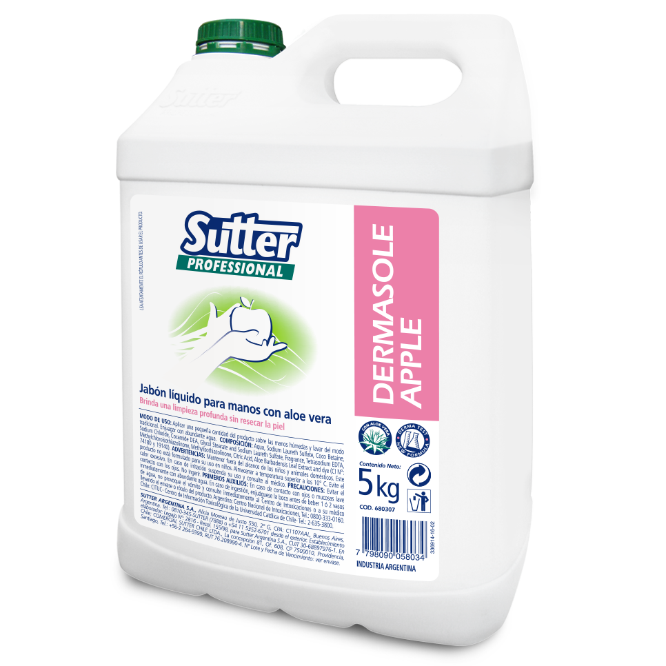 DERMASOLE APPLE 5L jabon liquido
