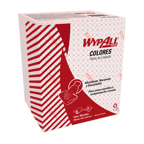 PAÑOS WYPALL X50 rojo x50u (30228873)
