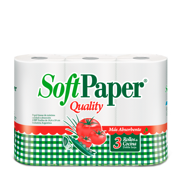 Rollo Cocina 3x40 paños Soft Paper FELPITA