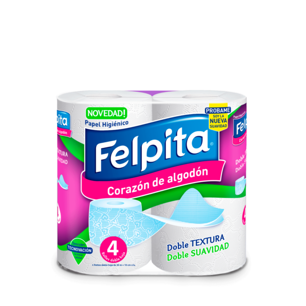 Papel Higienico Bolson 10 pack 4x20m Doble Hoja Felpita