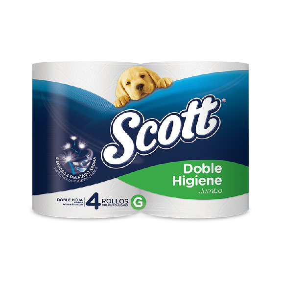 Papel Higienico Scott Doble Hoja 4x30m (30243572)
