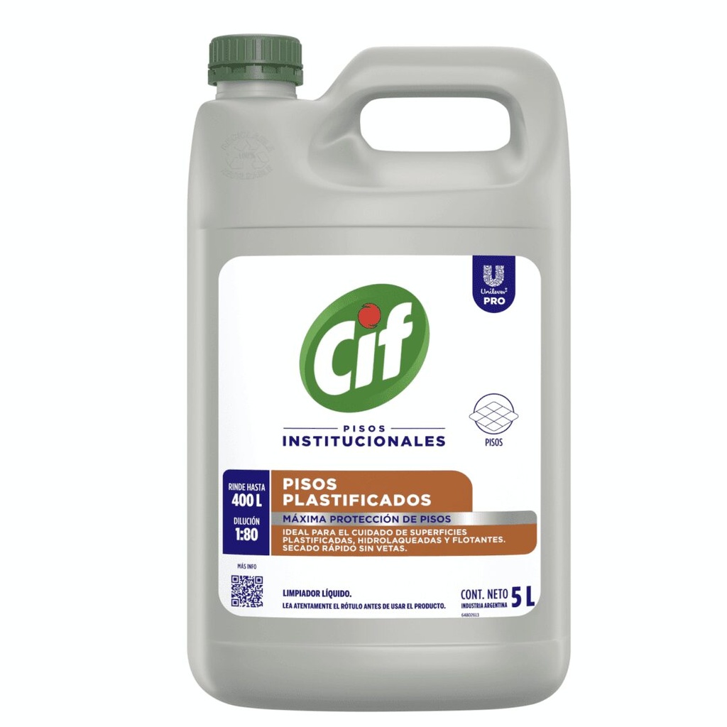 Cif pisos plastificados y flotantes 5L