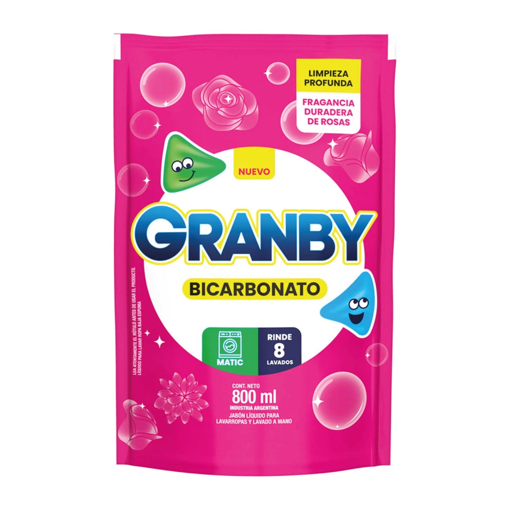 Granby jabon Liquido 800ml fragancia Rosas