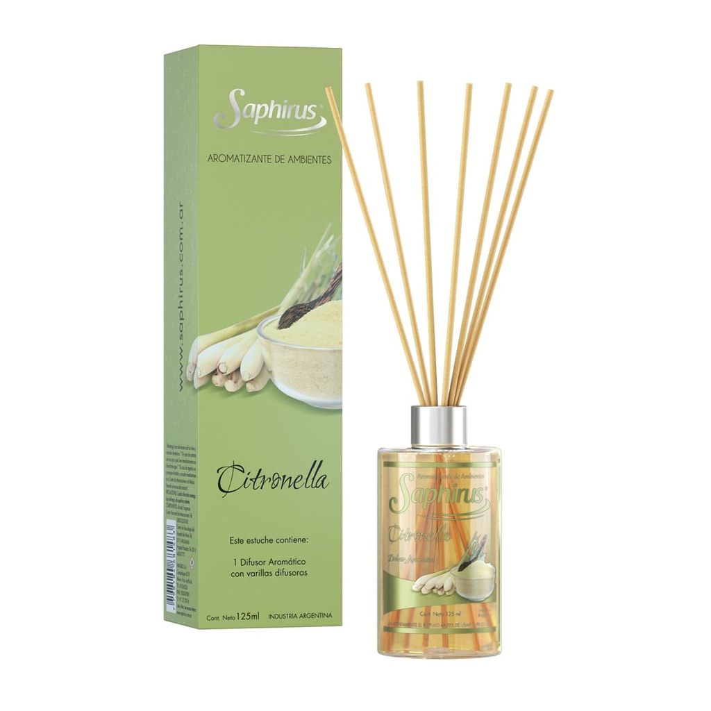 DIFUSOR AROMATICO SAPHIRUS CITRONELLA