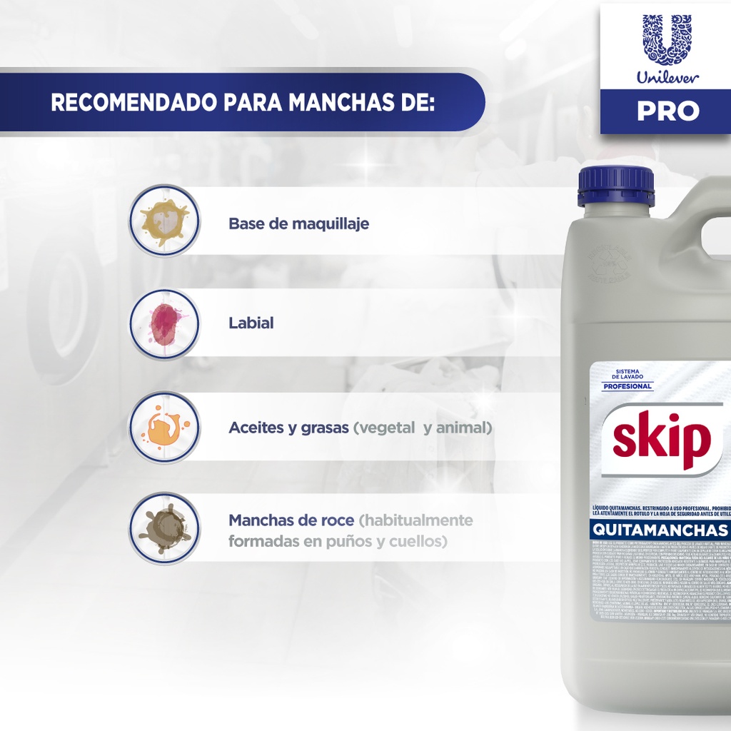 SKIP Quita Manchas textil 5L