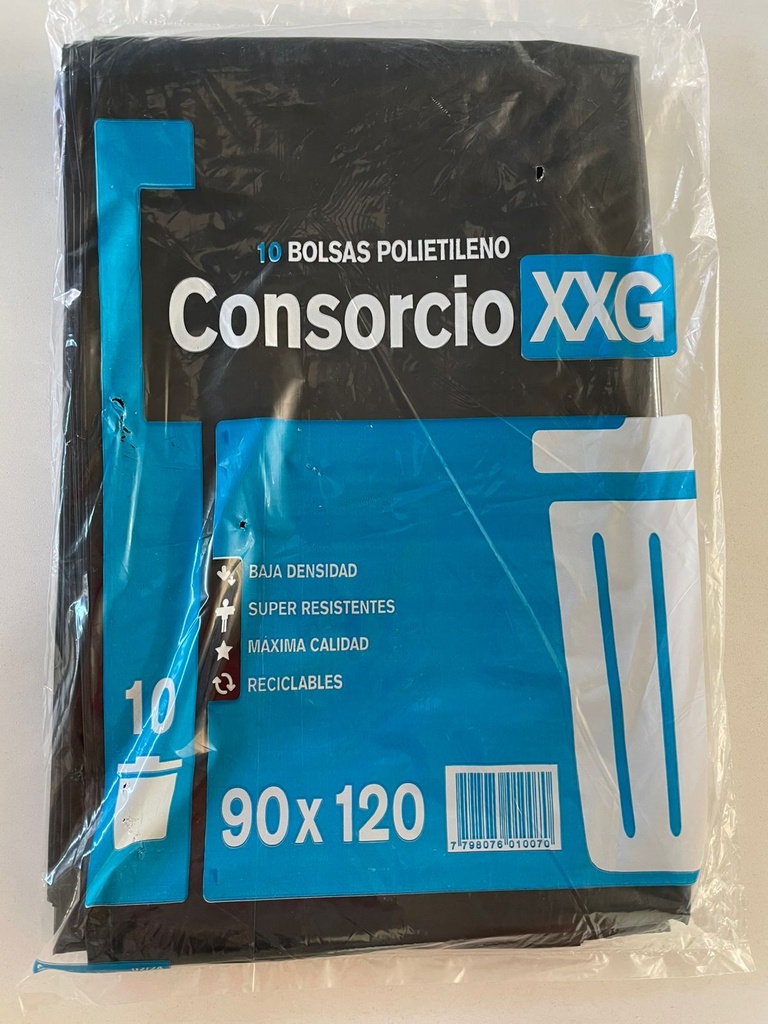 Bolsa Negra 90x120 10u 35micro SUPOL