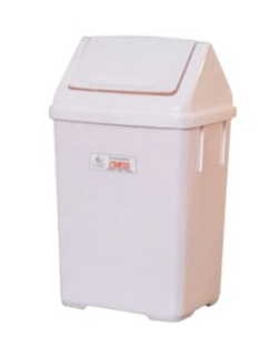 Cesto de residuos tapa vaivén 23L Blanco (M)