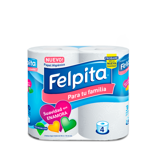 Papel Higienico Bolson 12 pack 4x30m SH Felpita