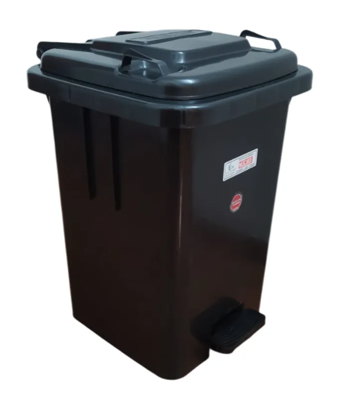 Contenedor Negro con pedal 60L (M)