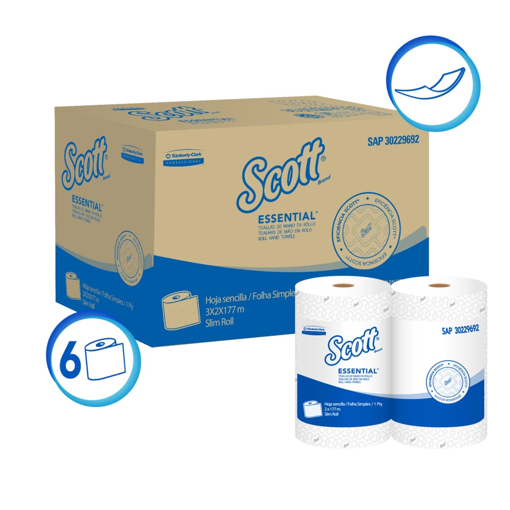 KCP Toalla rollo Scott Essential 6x177m (30229692)