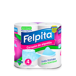 Papel Higienico Bolson 10 pack 4x20m Doble Hoja Felpita