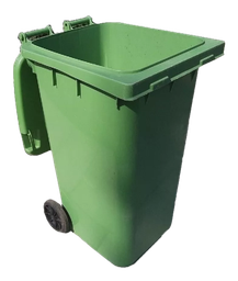 Contenedor Negro con ruedas 80L (M)